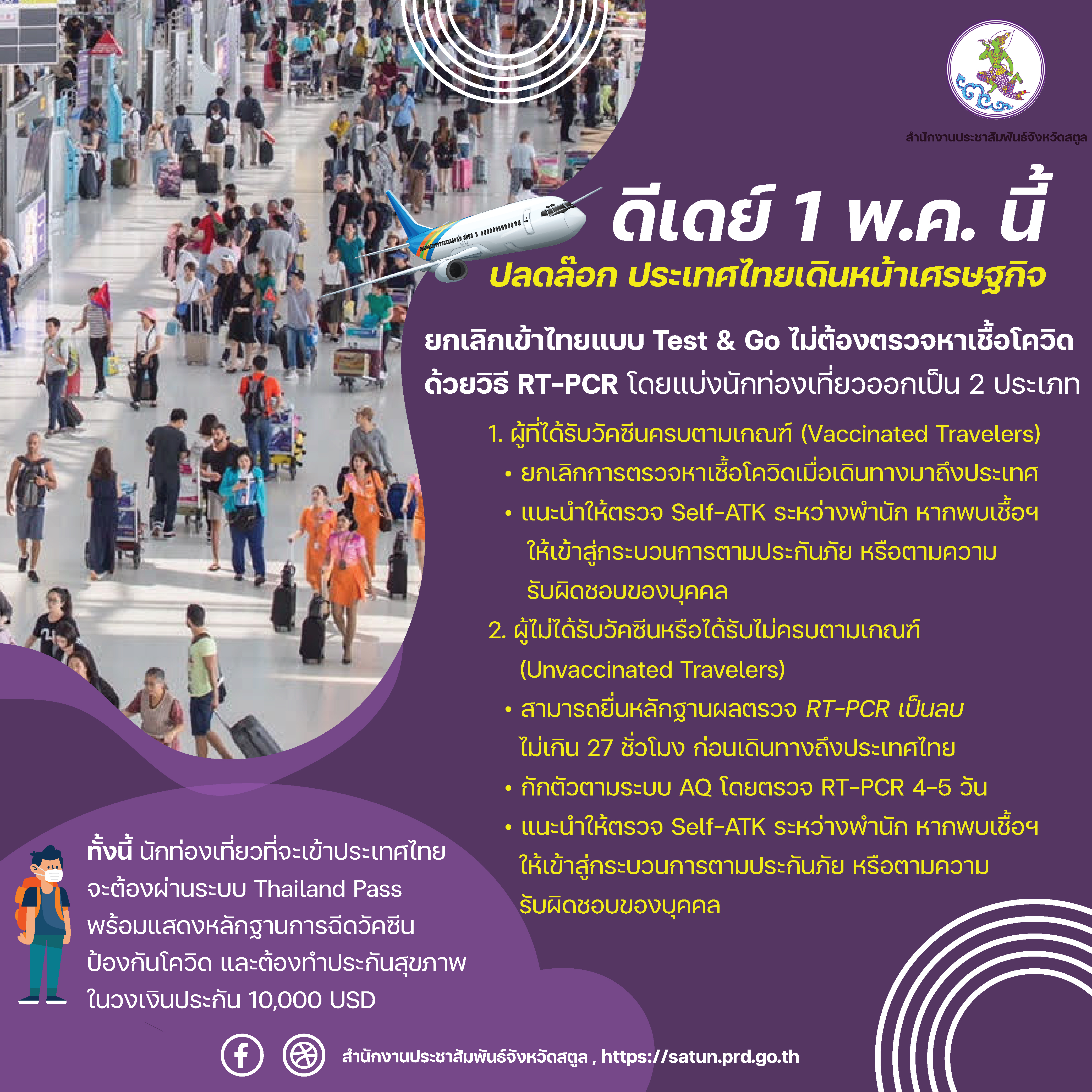 ดีเดย์ 1 พ.ค.นี้ ปลดล็อก ประเทศไทย เดินหน้าเศรษฐกิจ